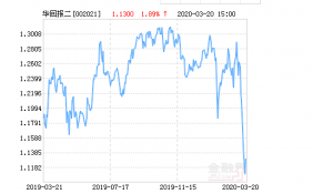 华夏回报二号基金最新净值涨幅达1.89％